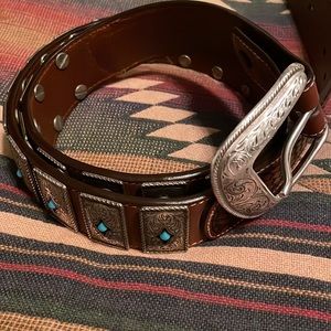 DDD turquoise Western men’s belt